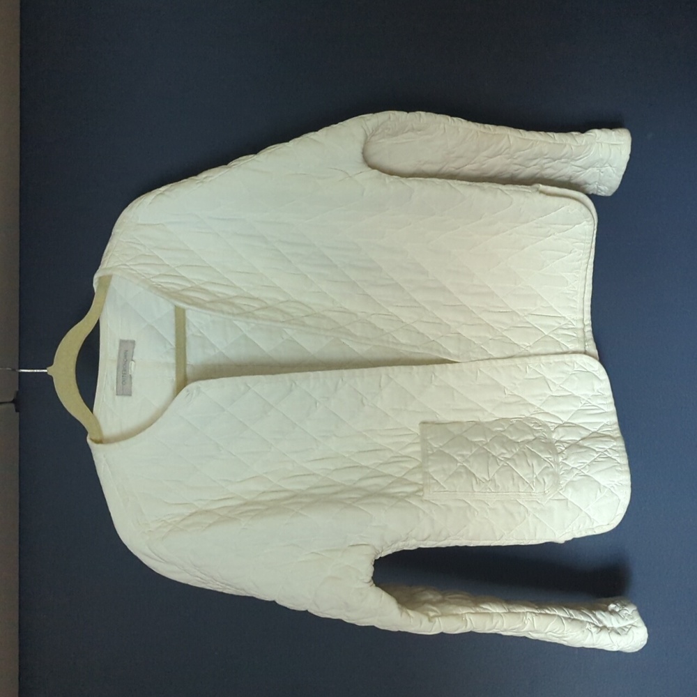 Outerknown Women's White Quilted Jacket Medium